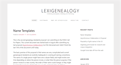 Desktop Screenshot of lexigenealogy.com