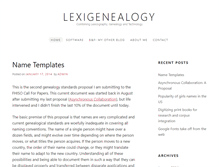 Tablet Screenshot of lexigenealogy.com